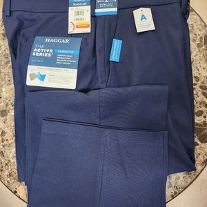 New Men Haggar Classic Fit Dress Pantsl